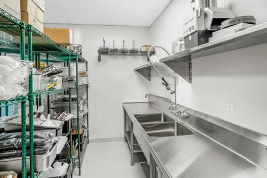 Kitchen prep area