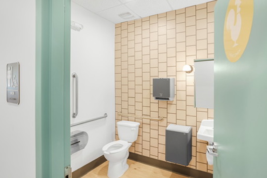 Restaurant bathroom