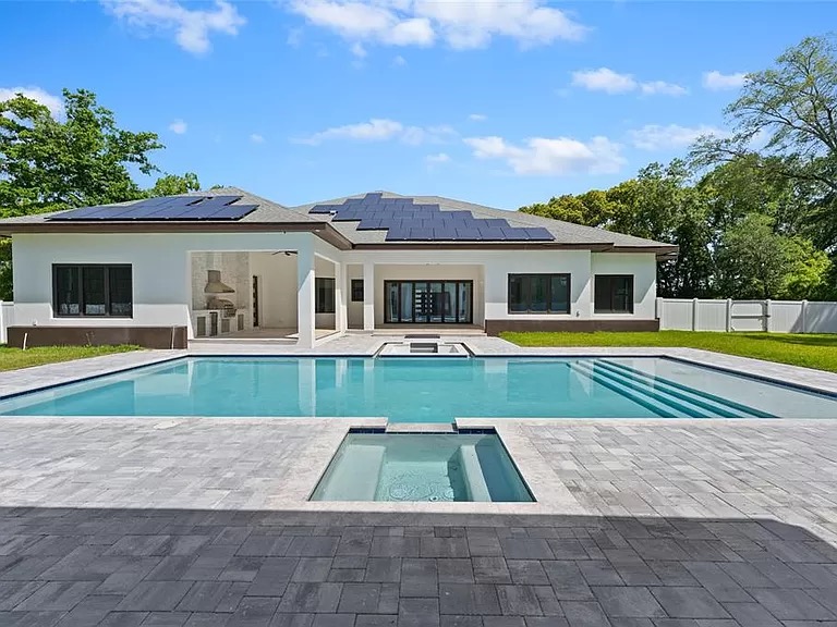Modern house with pool